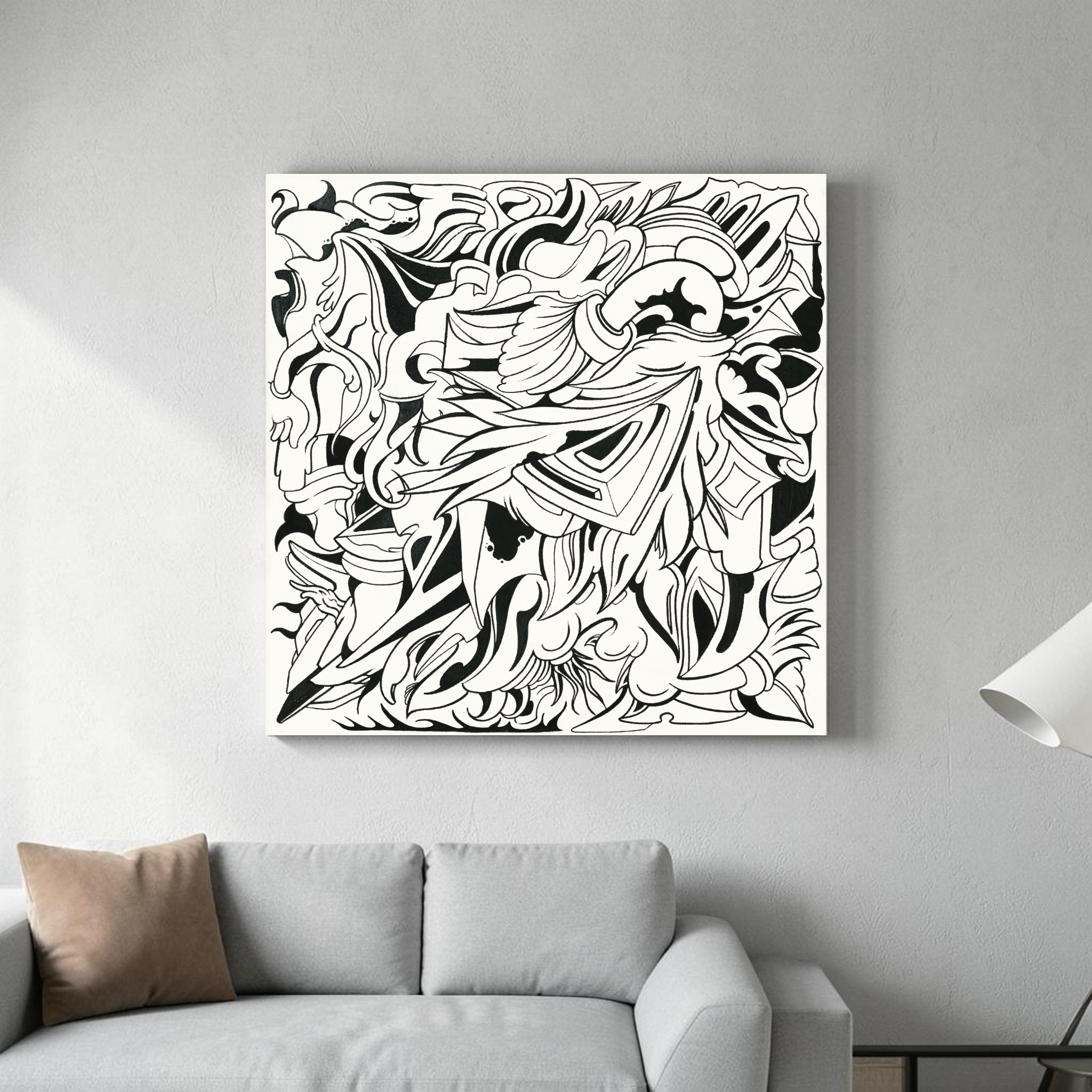 Crossing Lines - Canvas Print